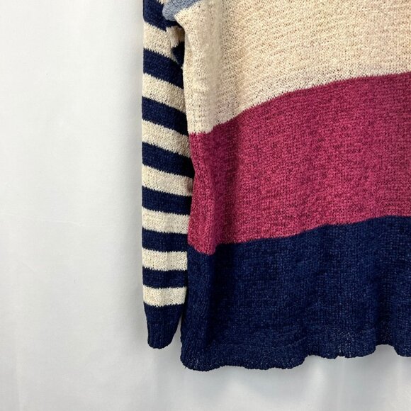 P.S. Kate Womens Multicolor Knitted Colorblock Pullover Sweater Size Small - Picture 6 of 9